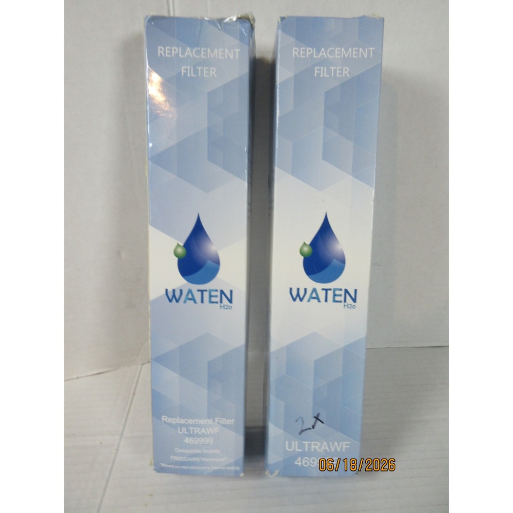 Waten H2O ULTRAWF 469999 Refrigerator Water Filter Replacement 2 Pack Frigidaire